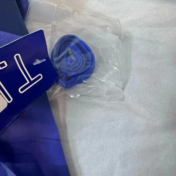 NWT T.H.E. Swimwear One Piece Blue print swimsuit top Size 12 34D/DD - Picture 7 of 14